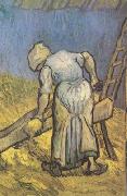 Vincent Van Gogh, Peasant Woman Cutting Straw (nn04)